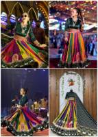 Gaun Tradisional Wanita India dari Katun dengan Rok Bermotif Warna-warni, Model Longgar untuk Perayaan Diwali