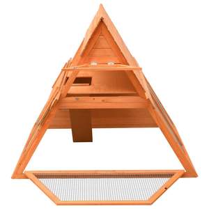 Nichoir pour lapin en bois de pin massif 60,0 x 50,4 x 42,5 po, mobilier pour animaux de compagnie en brun - Product Image 6