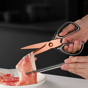 Ciseaux en titane plaqué cristal, résistants à la rouille, faits à la main, ciseaux de tailleur, usage commercial et domestique, avec manche en PP - Product Image 3