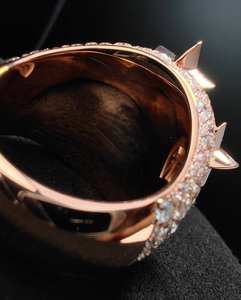 Anillo de Compromiso Personalizado en Oro con Diamantes Moissanite VS, Anillo de Plata 925 para Hombre, Estilo Hip Hop - Product Image 4