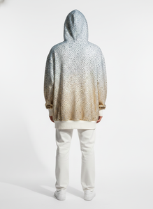 Sudadera con capucha personalizada con pedrería y lavado ácido para hombre, corte holgado y extragrande, 500 g/m² de felpa francesa de alto gramaje, estilo urbano, con cremallera completa, OEM - Product Image 2