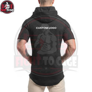Sudaderas con Capucha de Manga Corta para Hombre, Logotipo Personalizado, Corte Ajustado, Algodón de Alta Calidad, Mejor Proveedor, Precio al por Mayor, Hecho en Pakistán, Producto de Moda - Product Image 2