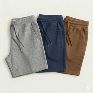 Pantalones Cortos Deportivos Premium 100% Algodón para Hombre - Pantalones Cortos Casuales Transpirables y Resistentes para el Verano, Estilo Urbano, Ajuste Cómodo para el Gimnasio - Product Image 3