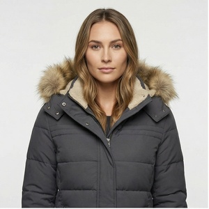 Parka de nailon reversible de gran calidad, abrigo de invierno impermeable de talla grande, chaqueta informal de algodón con cuello con capucha para hombre - Product Image 1