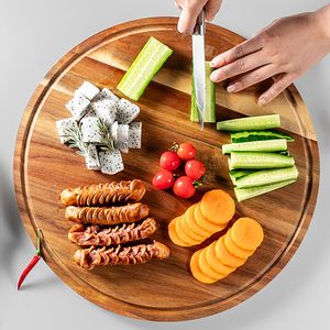 Planche à découper classique en bois Lavie Creations, plateau de service en bois de manguier, pour légumes et fruits, rectangulaire, passe au lave-vaisselle - Product Image 1