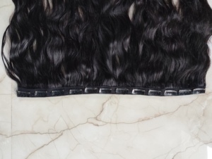 Extensions de cheveux Remy vierges à clips, 15 clips, 100 g - Product Image 3