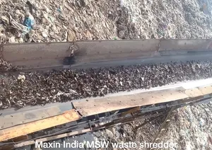 Broyeur de plastique élégant MSW à double arbre semi-automatique, capacité 5000 kg/h, machines de broyage de plastique - Product Image 4