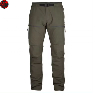 Pantalones de Senderismo Desmontables para Hombre, Pantalones Impermeables, Transpirables, de Secado Rápido, Elásticos, con Cremalleras en las Rodillas, Logotipo Personalizado - Product Image 4