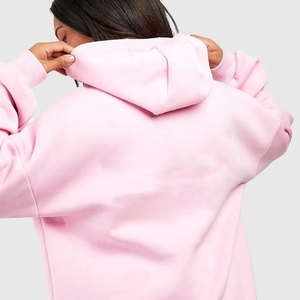 Econex Sports Women Plus Size <b>Pink</b> Hooded <b>Tracksuit</b> Set Full Length Regular Fit Side Pockets Solid Color Casual Autumn Wear - Product Image 6