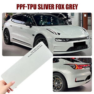 <span class=keywords><strong>Film</strong></span> de protection de peinture auto-cicatrisant PPF en TPU anti-rayures, couleur gris renard argenté, pour enveloppement de carrosserie automobile - Product Image 1