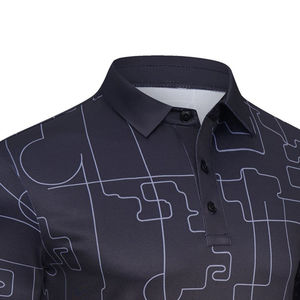 Camiseta de polo deportiva para hombre, de algodón y poliéster transpirable, de alta calidad, barata, con impresión o bordado personalizados, que absorbe la humedad. - Product Image 5