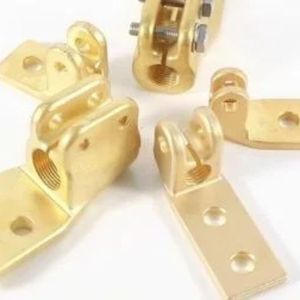 ขั้วต่อสายไฟฟ้าทองเหลืองทนทาน ขั้วต่อสายไฟฟ้าสำหรับงานหนัก ผิวเคลือบทอง ค่าการนำไฟฟ้าสูง อุปกรณ์อุตสาหกรรม - Product Image 1