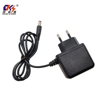 Adaptador de enchufe de pared negro blanco 30V 0.6A 18W enchufe de la UE 5,5*2,5mm/5,5*2,1mm conector de CC adaptador de corriente de conmutación para decodificador