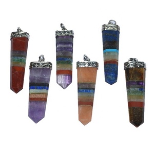 Colgantes de lápiz de cristal para la venta, lápiz plano de chacra de rubí zoisita en línea - Product Image 3