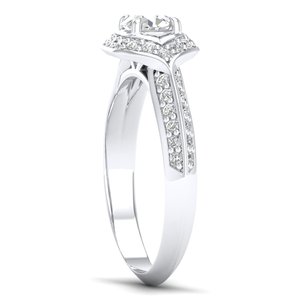 Anillos de Compromiso Solitarios con Diamantes Certificados IGI de Oro de 14K, Venta Directa de Fábrica REYES, Última Colección para Mujer, Joyería Fina - Product Image 3