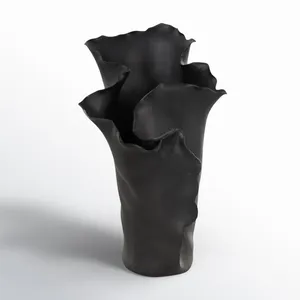 Luxury Handmade Iron Flower Vase Eco-Friendly Tabletop Modern Home Interior Decoration Premium Styling Collection Custom Coastal - Product Image 3