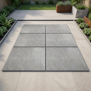Colorful Astro Grey 20mm 600x600 300x300mm Heavy Duty Outdoor Porcelain Floor <b>Tiles</b> Adhesive Rock Pavers - Product Image 2