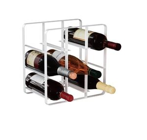 Estante para Botellas de Vino de Metal Dorado Moderno, Independiente, para 5 Botellas, Soporte para Botellas de Vino de Sobremesa, para Gabinete, Alacena, Almacenamiento de Botellas de Vino - Product Image 1