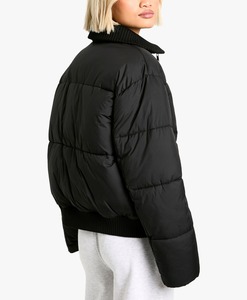 Custom Color <b>Women's</b> Puffer Jacket Breathable High Quality Fashion Design Full Zipper Cotton <b>Padded</b> Quilted <b>Coat</b> - Product Image 3