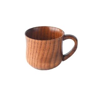 Mug en bois scandinave japonais nordique moderne, classique et élégant avec poignée - Écologique pour usage domestique - Product Image 5
