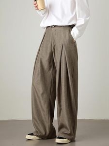 Pantalones Anchos Plisados de Estilo Japonés para Hombre, Pantalones Holgados de Primera Calidad con Corte Relajado - Product Image 5