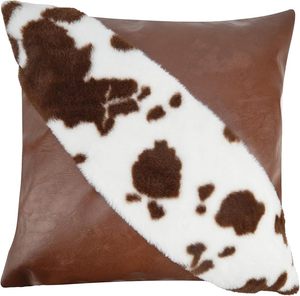 Housse de coussin rectangulaire en fausse fourrure réversible à motif vache, style nordique, décoration d'intérieur - Product Image 6