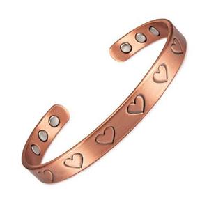Bracelet manchette tendance en cuivre massif, fait main, ajustable, accessoire de bijouterie élégant pour hommes et femmes, usage quotidien - Product Image 1
