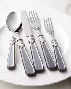 Ensemble de couverts minimalistes noir mat, couteau, fourchette, cuillère, compatible lave-vaisselle, couverts en métal pour mariage et dîner - Product Image 4