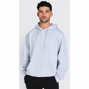 Sweat à capuche basique confortable pour homme, en molleton, avec capuche réglable, poche kangourou, 100% coton, tissu doux pour l'hiver, décontracté pour tous les jours - Product Image 1
