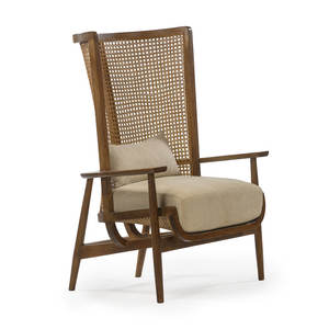 Rustic Coastal Bohemian Upholstered <b>Accent</b> <b>Chair</b> <b>for</b> <b>Living</b> <b>Room</b> Seating with Coastal Rustic Touch - Product Image 1