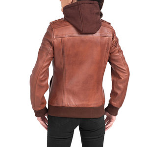 Women's Premium Quality Leather Sleeve Bomber Jacket Breathable Outwear Crop High Quality Fashion Jackets - Product Image 2