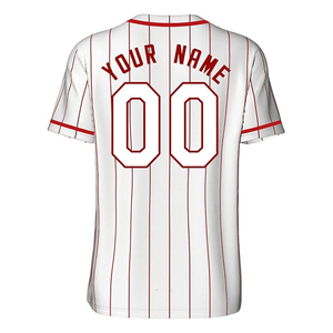 Customized Baseball Jersey-Digital Print Breathable V-Neck Mesh Shirt 100% Polyester Custom Wholesale Manufacturer Designs - Product Image 4