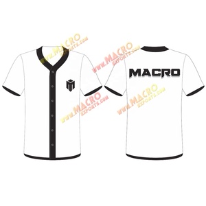Ropa deportiva unisex, camisetas de béisbol y sóftbol personalizadas, transpirables, de talla grande, de calidad, fabricadas en Sialkot, Pakistán - Product Image 4