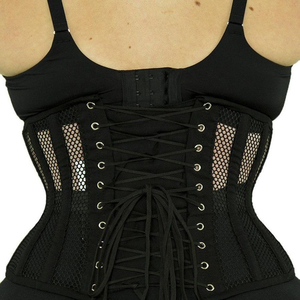 Corset amincissant en cuir pour femme, coupe ajustée, avec fermeture à agrafes, différents modèles, pour le sport et le maintien de la taille - Product Image 5