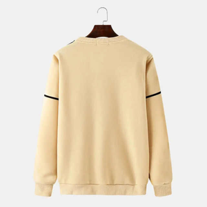 เสื้อสเวตเชิ้ตคอกลมผู้ชาย แขนยาว ผ้าถัก สีพื้น ทรงปกติ สวมใส่สบายๆ สำหรับฤดูใบไม้ร่วง - Product Image 2
