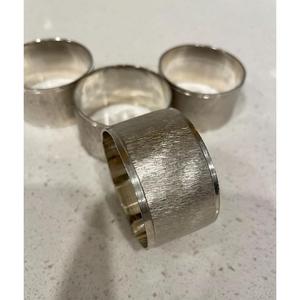 Juego de 4 servilleteros plateados de estilo americano, aptos para lavavajillas, diseño elegante, servilletero de alta calidad para suministros de restaurante - Product Image 4