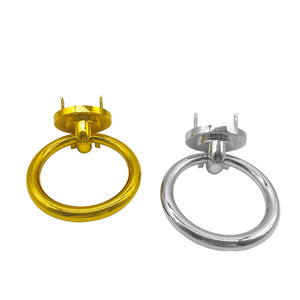 Poignée de meuble en alliage de zinc de différentes couleurs, bouton de tiroir de cuisine en forme de coquille semi-circulaire, noir, or, argent - Product Image 2