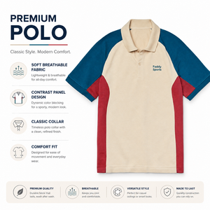 Polo personnalisé pour homme, color block, broderie vintage, manches courtes, coton respirant, vêtements de sport décontractés, tee-shirt de golf, vente en gros - Product Image 5