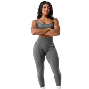 Leggings sans couture taille mi-haute pour femme, effet froncé, très extensibles, pour yoga, entraînement, gym, fitness, contrôle du ventre, tenue de sport et usage quotidien Pro - Product Image 3