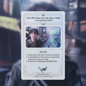 Libro de Fotos Conceptuales de BTS Map of the Soul ONE, Versión Route Tarjeta Coleccionable de V Taehyung - Product Image 3