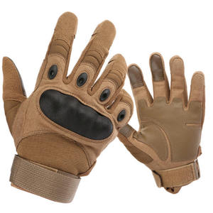 Mitaines d'hiver en cuir beige à doigts complets, compatibles écran tactile, avec détection de la pression, paume à grain doux, revers fendu et doublure en cachemire - Product Image 1