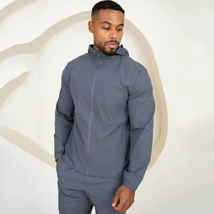 Custom Logo Premium Technical Navy Men's Windbreaker <b>Jacket</b> Lightweight Waterproof Outerwear Sporty & Running Windbreaker <b>Jacket</b> - Product Image 1