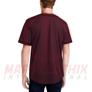 เสื้อเบสบอลแบบกระดุมหน้าคุณภาพสูง ทรงปกติ ใส่ได้ทุกฤดู สำหรับทีม - Product Image 2