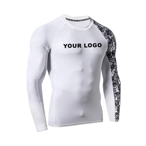 2026 Meilleure Qualité T-shirt de Fitness Respirant Imprimé MMA Rash Guard à Manches Longues pour la Course et le BJJ, Col Rond - Product Image 5