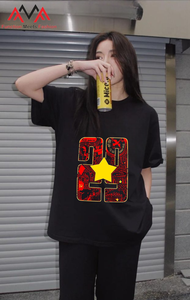 T-shirt homme FMF à manches courtes, coupe classique, col rond, en mélange TC, imprimé par transfert thermique, respirant, anti-rétrécissement - Product Image 5