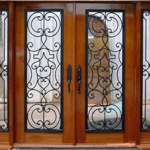 Compre productos de puertas de hierro de primera calidad y opciones de puertas de seguridad de acero resistente diseñadas para mantener a su querida familia completamente protegida. - Product Image 4