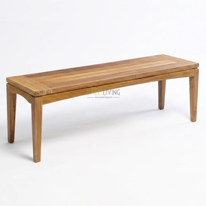 Banc Etna en teck pour extérieur, design moderne minimaliste, meubles durables et écologiques - Product Image 1