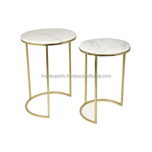 Nueva llegada hecha a mano moderna de lujo de Metal muebles de dormitorio mesa auxiliar creativa superventas mesas de centro para Hotel uso doméstico - Product Image 4