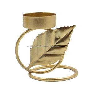 เชิงเทียนโลหะชุบทองออกแบบได้ตามต้องการเหมาะสำหรับงานแต่งงานงานอีเวนต์และการตกแต่งโต๊ะรับประทานอาหาร - Product Image 2