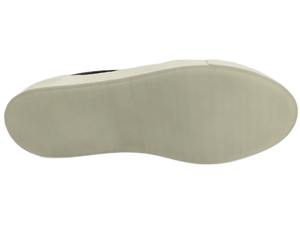 Mocasines Negros de Cuero Genuino con Punta Redonda, Sin Cordones, Transpirables, con Suela de Goma Antideslizante, Decoración Metálica, Color Sólido, para Todas las Temporadas - Product Image 3